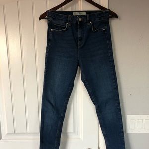 Topshop Jamie medium wash jeans
